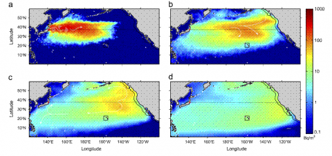 Fukushima radioactive plume to reach US in three years